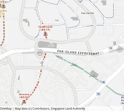 Map of the area around Blk 101 Jln Rajah in Kallang/Whampoa, showing 400 m and 1 km rings and 4 hawker centres within 1 km