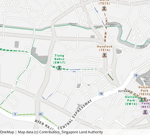 Map of the area around Blk 10B Boon Tiong Rd in Bukit Merah, showing 400 m and 1 km rings and 2 primary schools within 1 km