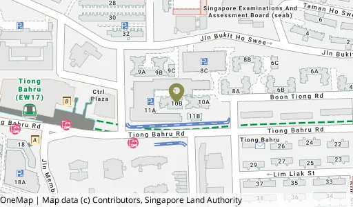 Location map of Blk 10B Boon Tiong Rd, a HDB resale block in Bukit Merah, Singapore