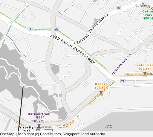 Map of the area around Blk 110 Bt Purmei Rd in Bukit Merah, showing 400 m and 1 km rings and 2 primary schools within 1 km