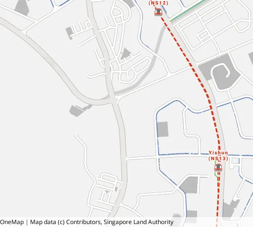 Map of the area around Blk 114 Yishun Ring Rd in Yishun, showing 400 m and 1 km rings and 3 primary schools within 1 km
