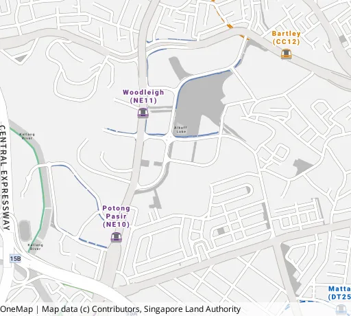 Map of the area around Blk 115A Alkaff Cres in Toa Payoh, showing 400 m and 1 km rings and 1 primary school within 1 km