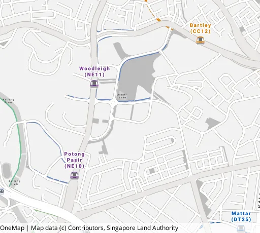 Map of the area around Blk 118A Alkaff Cres in Toa Payoh, showing 400 m and 1 km rings and 1 primary school within 1 km