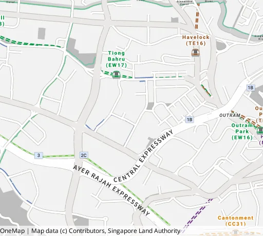 Map of the area around Blk 121A Kim Tian Pl in Bukit Merah, showing 400 m and 1 km rings and 3 primary schools within 1 km