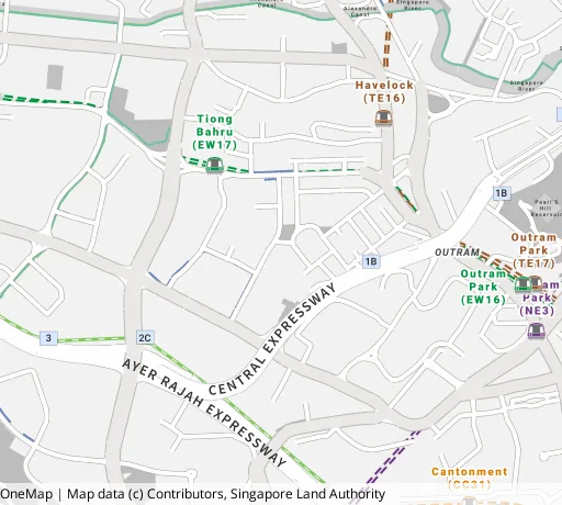 Map of the area around Blk 126A Kim Tian Rd in Bukit Merah, showing 400 m and 1 km rings and 2 primary schools within 1 km