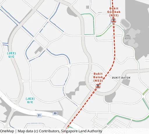 Map of the area around Blk 127 Bt Batok West Ave 6 in Bukit Batok, showing 400 m and 1 km rings and 3 primary schools within 1 km