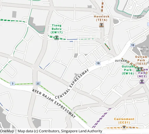 Map of the area around Blk 127A Kim Tian Rd in Bukit Merah, showing 400 m and 1 km rings and 3 primary schools within 1 km