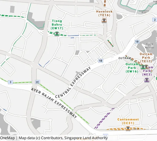Map of the area around Blk 127D Kim Tian Rd in Bukit Merah, showing 400 m and 1 km rings and 3 primary schools within 1 km