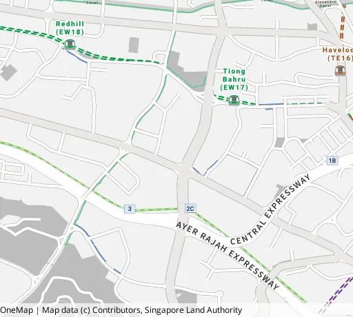 Map of the area around Blk 128 Bt Merah View in Bukit Merah, showing 400 m and 1 km rings and 4 primary schools within 1 km