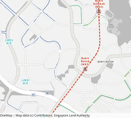 Map of the area around Blk 131 Bt Batok West Ave 6 in Bukit Batok, showing 400 m and 1 km rings and 4 primary schools within 1 km
