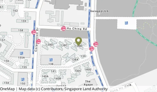 Location map of Blk 138B Yuan Ching Rd, a HDB resale block in Jurong West, Singapore
