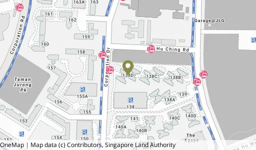 Location map of Blk 138D Yuan Ching Rd, a HDB resale block in Jurong West, Singapore
