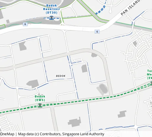 Map of the area around Blk 139 Bedok Nth Ave 3 in Bedok, showing 400 m and 1 km rings and 5 primary schools within 1 km