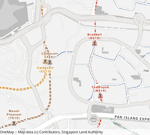 Map of the area around Blk 139B Lor 1a Toa Payoh in Toa Payoh, showing 400 m and 1 km rings and 3 primary schools within 1 km