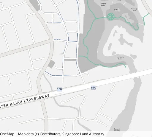 Map of the area around Blk 140D Corporation Dr in Jurong West, showing 400 m and 1 km rings and 1 hawker centre within 1 km