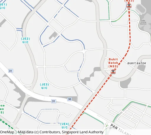 Map of the area around Blk 146 Bt Batok West Ave 6 in Bukit Batok, showing 400 m and 1 km rings and 2 primary schools within 1 km
