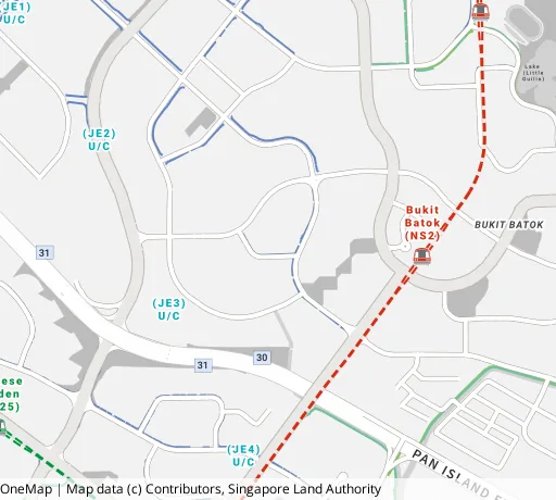 Map of the area around Blk 148 Bt Batok West Ave 6 in Bukit Batok, showing 400 m and 1 km rings and 2 primary schools within 1 km