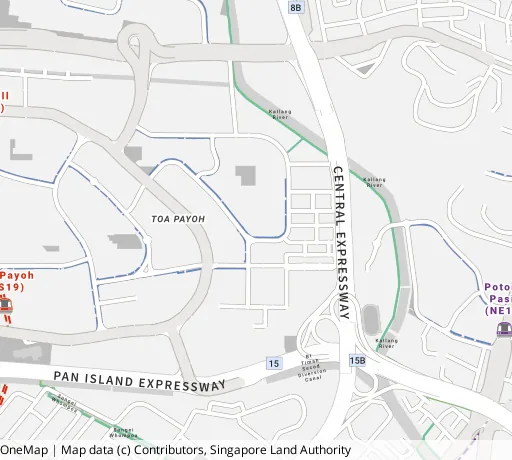 Map of the area around Blk 14B Lor 7 Toa Payoh in Toa Payoh, showing 400 m and 1 km rings and 3 primary schools within 1 km