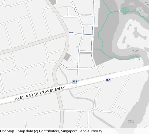 Map of the area around Blk 150A Corporation Dr in Jurong West, showing 400 m and 1 km rings and 1 hawker centre within 1 km