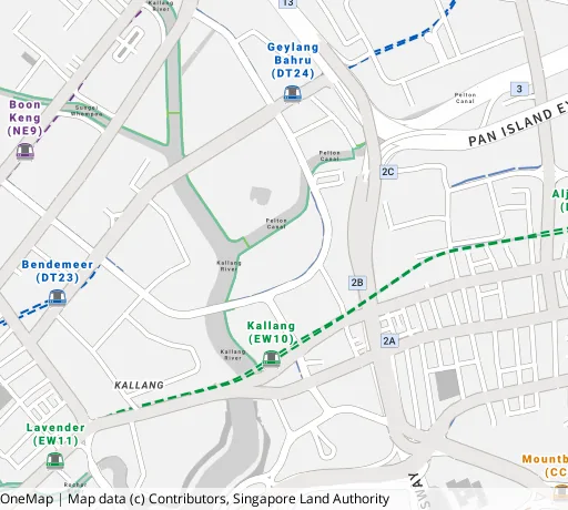 Map of the area around Blk 16 Upp Boon Keng Rd in Kallang/Whampoa, showing 400 m and 1 km rings and 1 primary school within 1 km