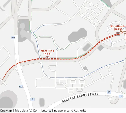 Map of the area around Blk 168 Woodlands St 11 in Woodlands, showing 400 m and 1 km rings and 2 primary schools within 1 km