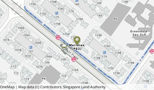 Location map of Blk 173A Punggol Field, a HDB resale block in Punggol, Singapore