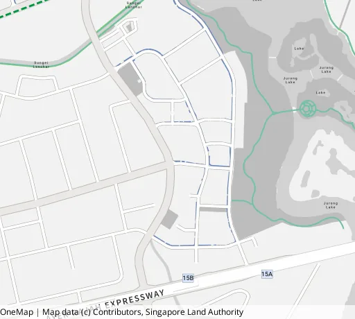 Map of the area around Blk 175A Yung Kuang Rd in Jurong West, showing 400 m and 1 km rings and 1 primary school within 1 km