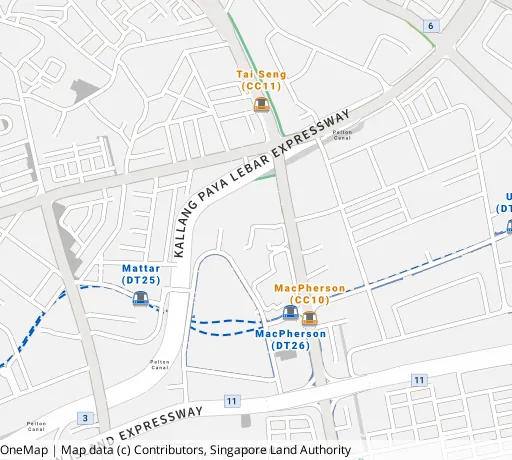 Map of the area around Blk 17A Circuit Rd in Geylang, showing 400 m and 1 km rings and 1 primary school within 1 km