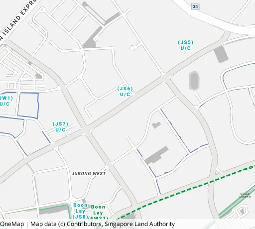 Map of the area around Blk 180C Boon Lay Dr in Jurong West, showing 400 m and 1 km rings and 3 primary schools within 1 km