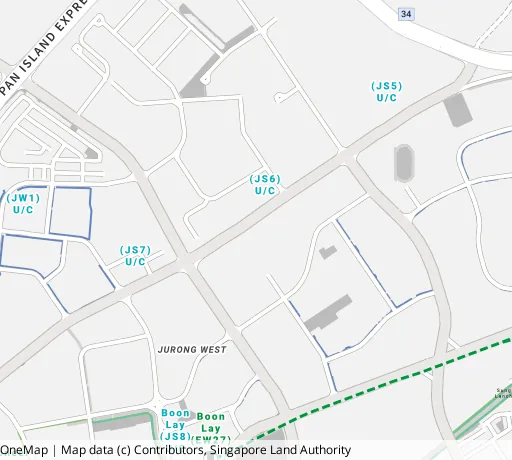 Map of the area around Blk 181A Boon Lay Dr in Jurong West, showing 400 m and 1 km rings and 3 primary schools within 1 km