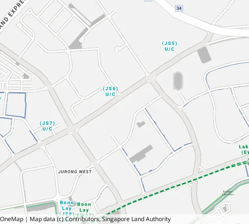 Map of the area around Blk 183A Boon Lay Ave in Jurong West, showing 400 m and 1 km rings and 3 primary schools within 1 km