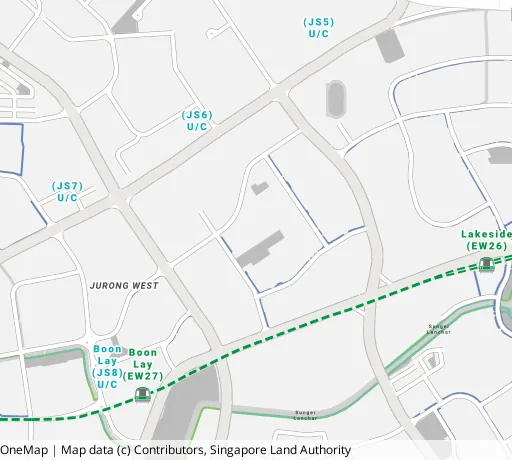 Map of the area around Blk 186 Boon Lay Ave in Jurong West, showing 400 m and 1 km rings and 3 primary schools within 1 km
