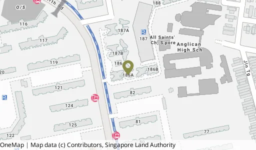 Location map of Blk 186A Bedok Nth St 4, a HDB resale block in Bedok, Singapore