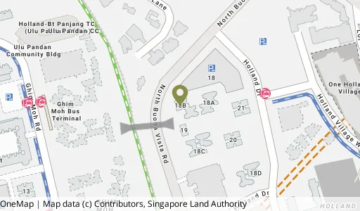 Location map of Blk 18B Holland Dr, a HDB resale block in Queenstown, Singapore