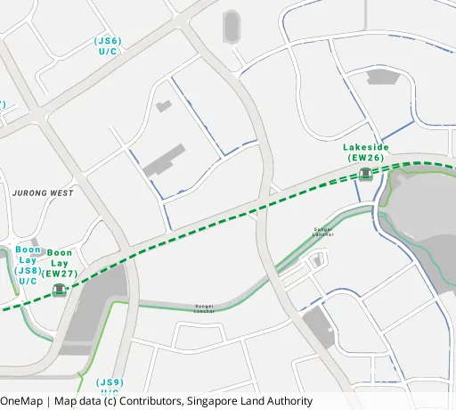 Map of the area around Blk 196B Boon Lay Dr in Jurong West, showing 400 m and 1 km rings and 4 primary schools within 1 km