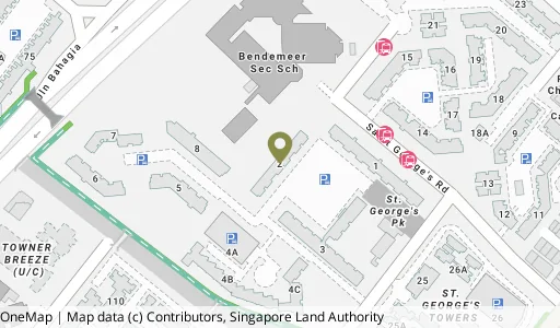 Location map of Blk 2 St. George's Rd, a HDB resale block in Kallang/Whampoa, Singapore