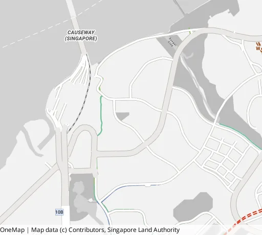 Map of the area around Blk 204 Marsiling Dr in Woodlands, showing 400 m and 1 km rings and 1 hawker centre within 1 km