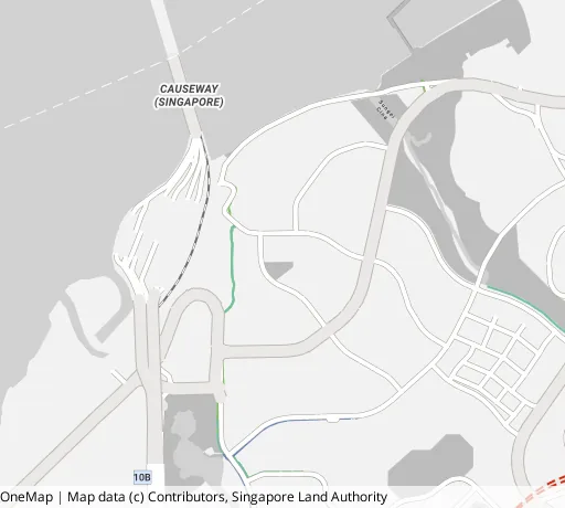 Map of the area around Blk 205 Marsiling Dr in Woodlands, showing 400 m and 1 km rings and 1 hawker centre within 1 km