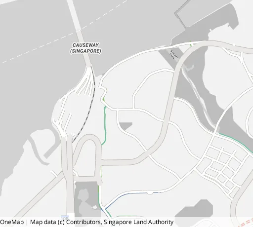 Map of the area around Blk 206 Marsiling Dr in Woodlands, showing 400 m and 1 km rings and 1 hawker centre within 1 km