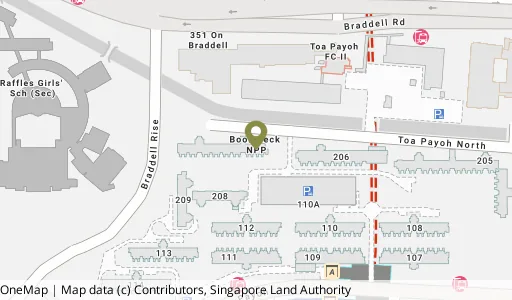 Location map of Blk 207 Toa Payoh Nth, a HDB resale block in Toa Payoh, Singapore