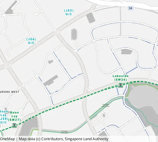 Map of the area around Blk 209 Boon Lay Pl in Jurong West, showing 400 m and 1 km rings and 5 primary schools within 1 km