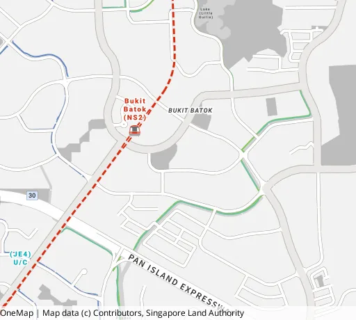 Map of the area around Blk 212 Bt Batok St 21 in Bukit Batok, showing 400 m and 1 km rings and 3 primary schools within 1 km