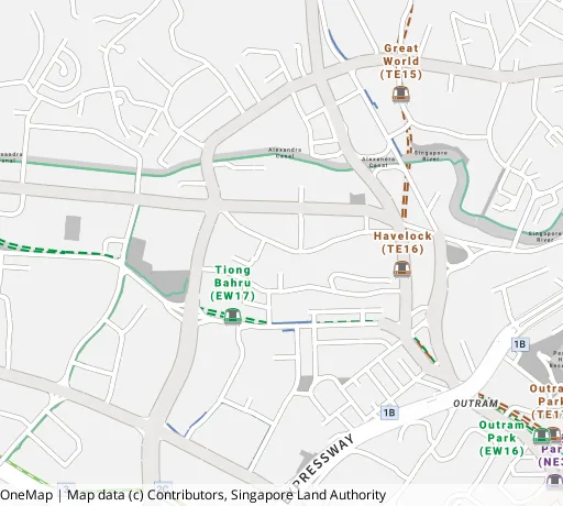 Map of the area around Blk 22 Havelock Rd in Bukit Merah, showing 400 m and 1 km rings and 3 primary schools within 1 km