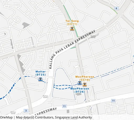 Map of the area around Blk 24 Balam Rd in Geylang, showing 400 m and 1 km rings and 1 primary school within 1 km