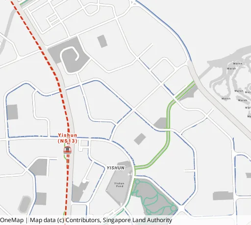 Map of the area around Blk 242 Yishun Ring Rd in Yishun, showing 400 m and 1 km rings and 5 primary schools within 1 km
