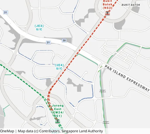 Map of the area around Blk 267 Toh Guan Rd in Jurong East, showing 400 m and 1 km rings and 2 primary schools within 1 km