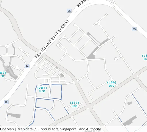 Map of the area around Blk 275C Jurong West St 25 in Jurong West, showing 400 m and 1 km rings and 3 primary schools within 1 km