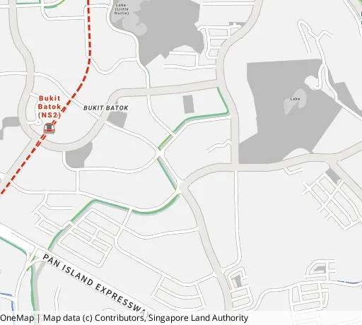 Map of the area around Blk 283 Bt Batok East Ave 3 in Bukit Batok, showing 400 m and 1 km rings and 3 primary schools within 1 km