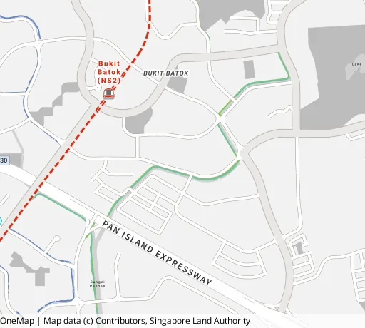 Map of the area around Blk 292B Bt Batok East Ave 6 in Bukit Batok, showing 400 m and 1 km rings and 2 primary schools within 1 km