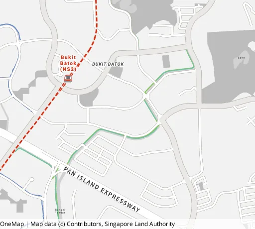 Map of the area around Blk 293A Bt Batok St 21 in Bukit Batok, showing 400 m and 1 km rings and 3 primary schools within 1 km